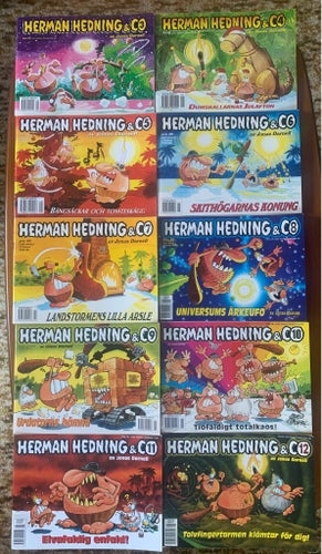 29 X Herman Hedning & Co nr 3-30 & nr 33 Julalbum av Jonas Darnell
