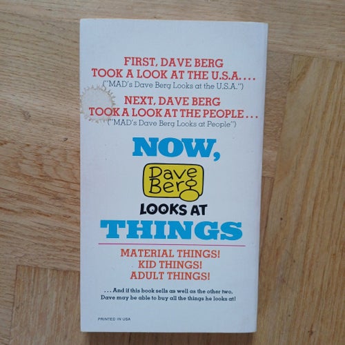 MAD'S LOOKS AT THINGS av Dave Berg, 1974 Mad Engelsk text
