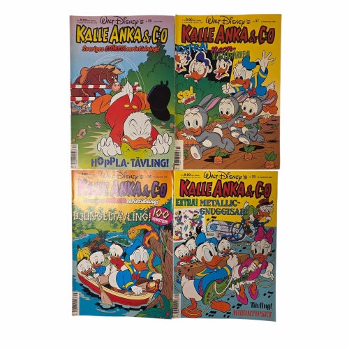 Kalle Anka & Co Serietidningar - 12 st 1990-1991