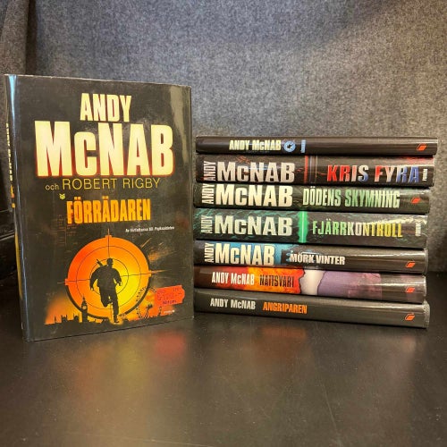 8 böcker av Andy McNab - Bokpaket