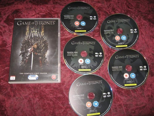 GAME OF THRONES SÄSONG 1 (PETER DINKLAGE,LENA HEADEY) 5-DISC DVD