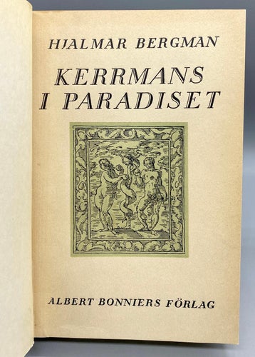 Kerrmans i paradiset av Hjalmar Bergman (Roman)