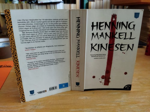 Kinesen av Henning Mankell. Bok. Very Fine plus