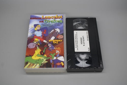 Riddaren Lancelot och Draken - Tecknat - INPLASTAD (VHS)