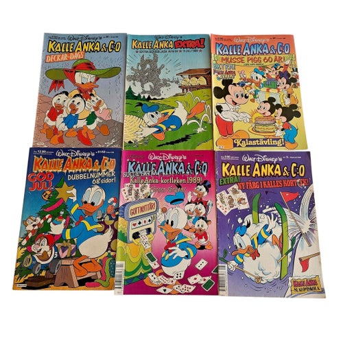 Kalle Anka & C:o – 13 st serietidningar 1988-1993