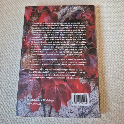 Inbunden bok Lögnernas labyrint av Barbara Vine, 2000