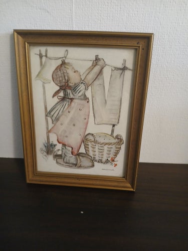 Hummeltavla med barnmotiv