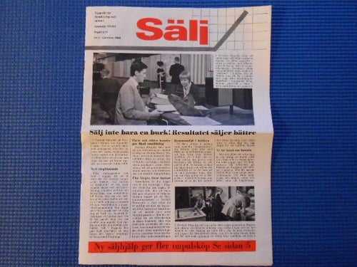 Sälj nr 4 1966 Tidning för försäljning och reklam
