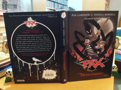 PAX del 1 Nidstången Åsa Larsson & Ingela Korsell. bok, Very Fine plus