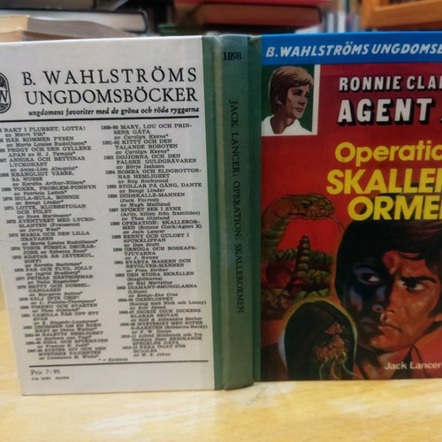 Ronnie Clark Agent X Operation Skallerormen av Jack Lancer, B. Wahlströms 1898