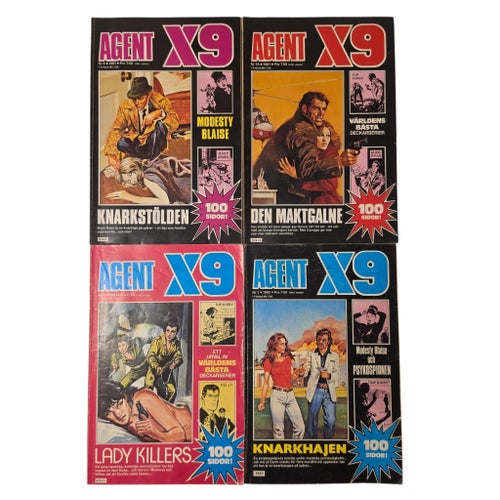 Agent X9 Serietidningar - 12 st 1981-1982