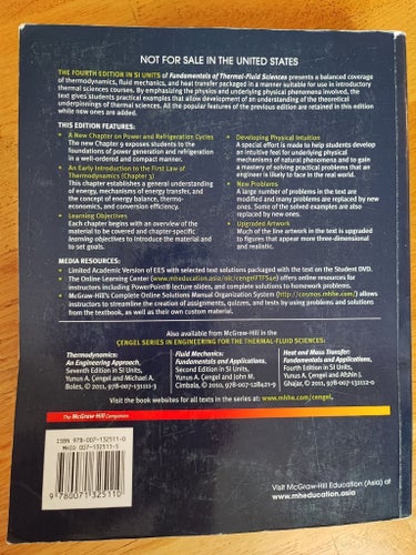 Fundamentals of Thermal-Fluid Sciences av Yunus A. Çengel, John M. Cimbala,