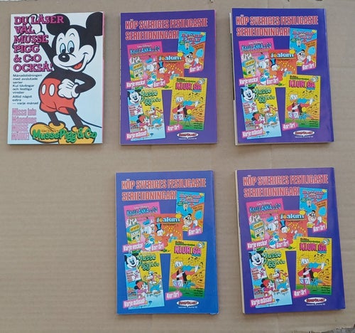 (Walt Disney's) Björnligan Nr 1, 2, 3, 5, 6 från 1989
