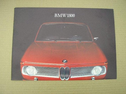 Försäljningsblad BMW 1800