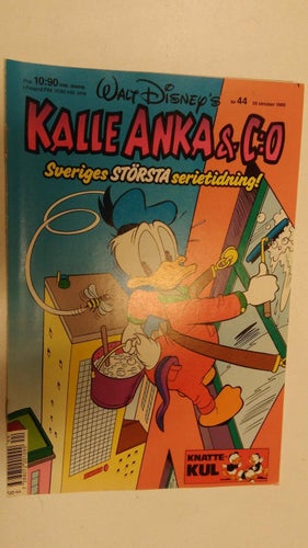 Kalle Anka 1990 nr 44 + Den stora leksaksfesten + olösta pysslar