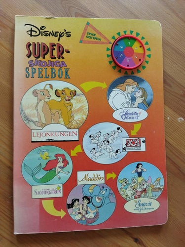 Disneys Superskojiga spelbok. Tyrck och spela. Very Fine plus