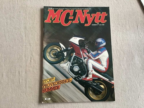 MC NYTT NR 7 1983 LAVERDA,ARMÉNS LEJON,HONDA VF 750 F,MOTO GUZZI SPEEDWAY FUNDIN