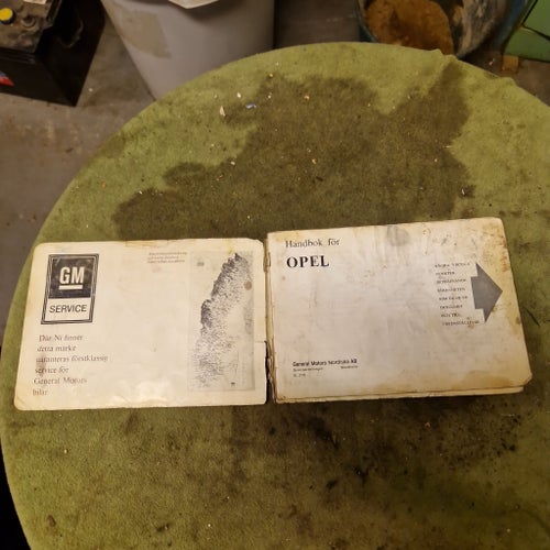 Opel Commodore instruktionsbok