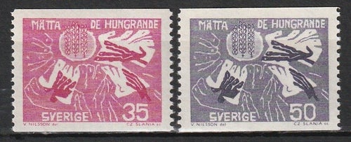 F544/45 |1963| Världskampanjen mot hunger | Postfriskt