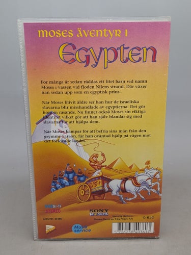 Moses Äventyr I Egypten - Svenskt tal - VHS