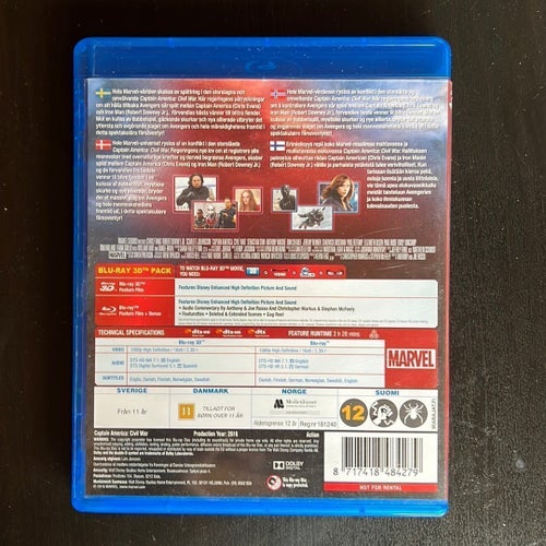 Captain America: Civil War - Blu-ray 3D