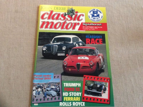 Classic Motor nr 9 1989 Triumph,Ford 32,HD story,Ferrari,Rols Royce,John Deere