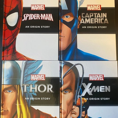 Marvel Hero Origins Story Collection - 4 böcker - Thor, Spider-man, Wolverine, X