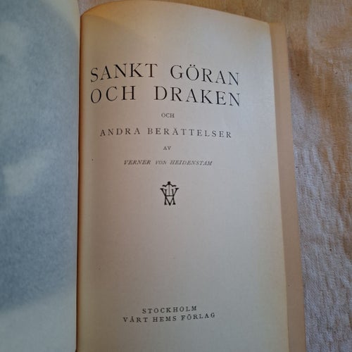 Sankt Göran Och Draken Av Verner Von Heidenstam