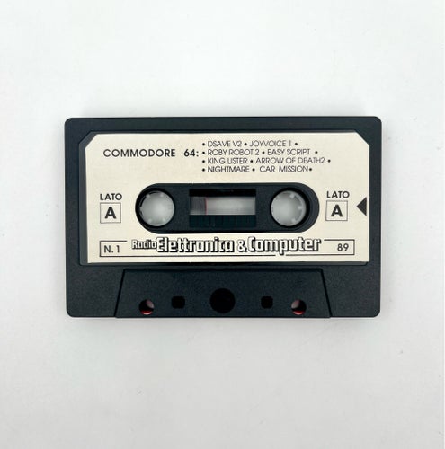 Radio Elettronica & Computer Nr. 1–4 (1989) – Commodore 64 – 4 originalkassetter