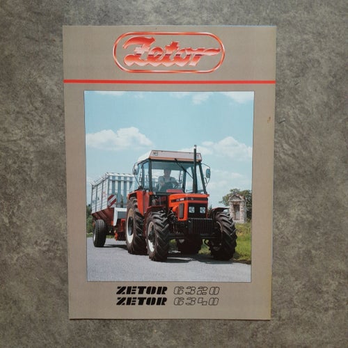 Zetor Traktor 6320 6340 Broschyr