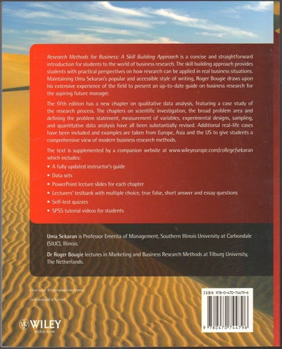 Research Methods for Business / Uma Sekaran, Roger Bougie