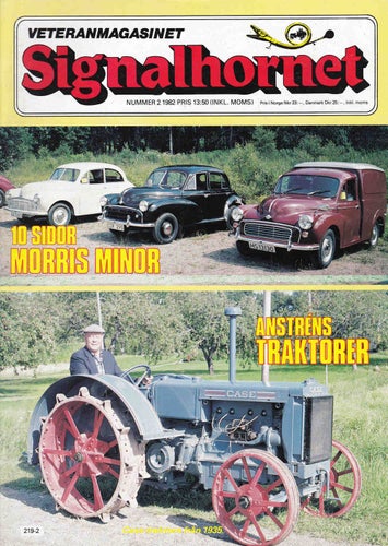 Signalhornet 1982-2 Morris Minor.Carolus MC.Traktor.Svenljunga