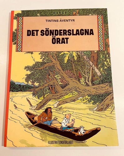 TINTIN Det sönderslagna Örat , 1 :a upplaga !