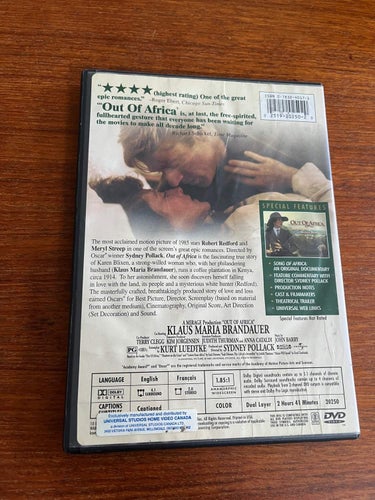 DVD-film: Out Of America (Robert Redford, Meryl Streep)