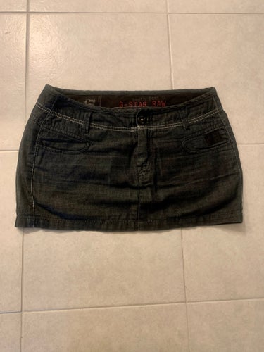 G-Star Raw gråblå kjol, storlek 28/ S