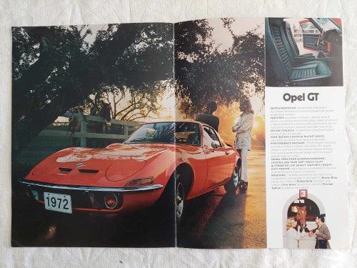 Opel USA 1972 ..