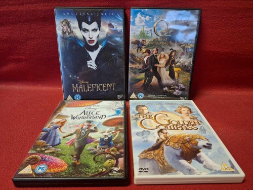 MALEFICENT / OZ THE GREAT & POWERFUL / ALICE IN WONDERLAND / GOLDEN COMPASS DVD