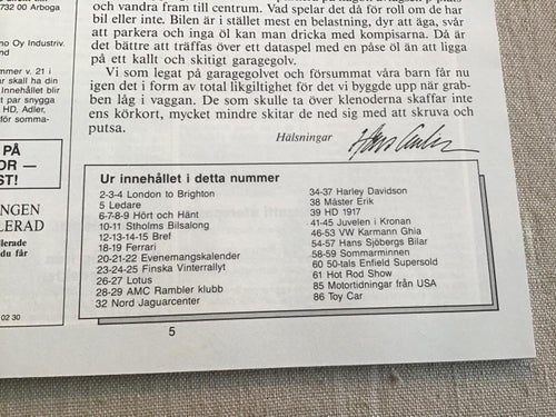 CLASSIC MOTOR NR 5 1988 KARMANN CHIA,HD I ANDRA VÄRLDSKRIGET,AMC RAMBLER