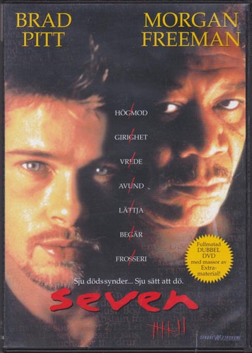 DVD / Seven / 2-disc / Brad Pitt, Morgan Freeman, Gwyneth Paltrow / Fint skick