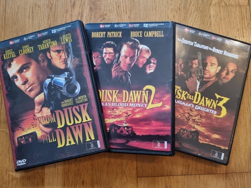 From Dusk Till Dawn 1-3 (1996, 1998, 2000) George Clooney, Quentin Tarantino.