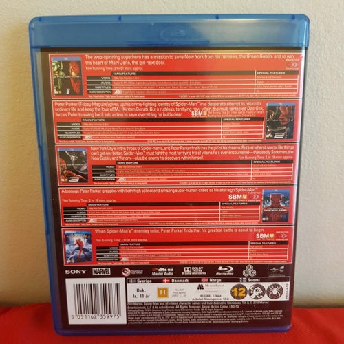 Blu-ray - Marvel - Spider-Man - Five-Movie Collection - Fint Skick