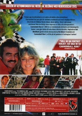 Cannonball Run (1981) Hal Needham med Burt Reynolds, Roger Moore, Jackie Chan.