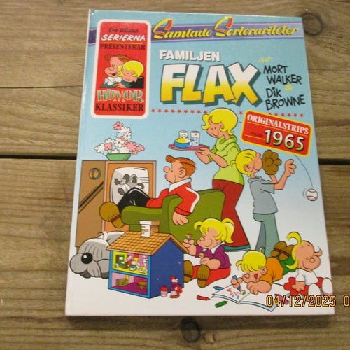Samlade Serierariteter Familjen FLAX Originalstrips från 1965