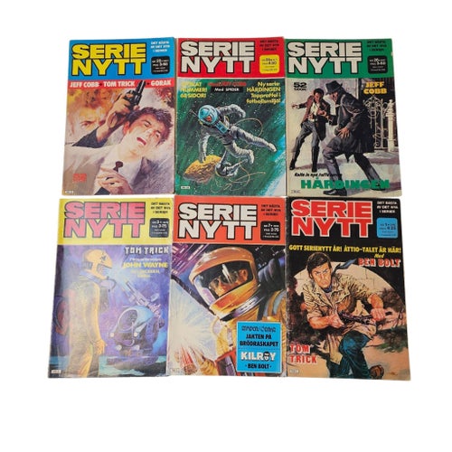 Serienytt – 12 st serietidningar 1977-1982