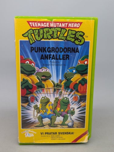 Teenage Mutant Hero Turtles - Punkgrodorna Anfaller - Svenskt tal - VHS