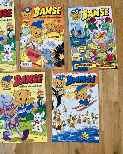 Fyra nummer av Bamse 2009 / 2010
