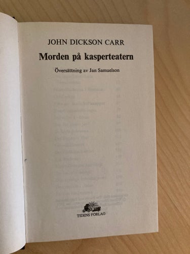 Mordet på kasperteatern - John Dickson Carr