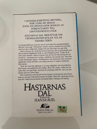 Hästarnas dal - Jean M. Auel - 1983