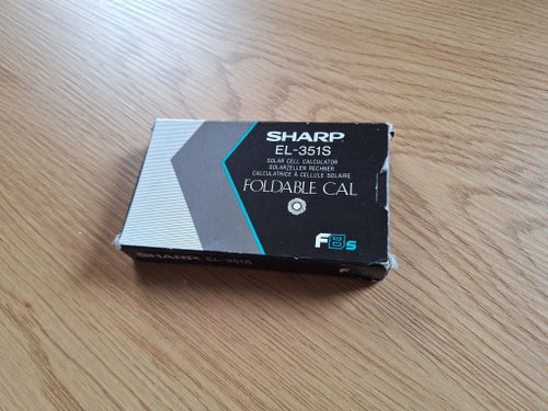 Sharp EL-351S Fällbar Miniräknare, kalkylator
