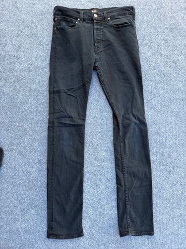 Lee Macky Jeans W30 L34 Svarta Stretch – Slim Fit – Läs beskrivning